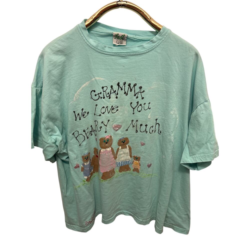 VTG 93’ handmade painted Gramma we love you Beary much 2XL
